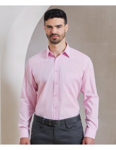 P-PR200-Mens Poplin Long Sleeve Shirt 2